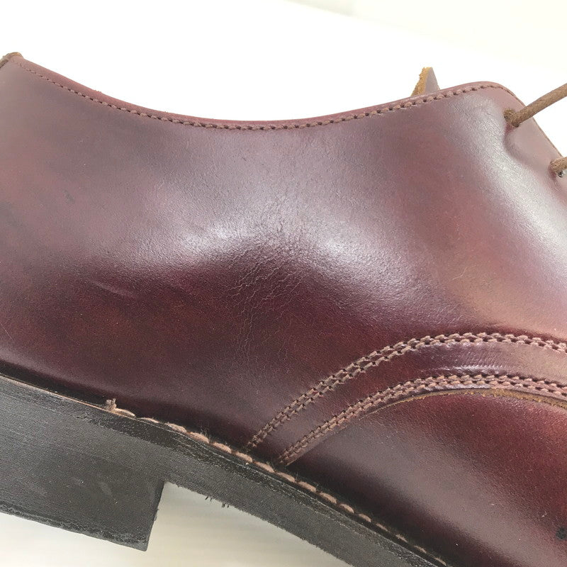 【中古品】【メンズ】 NEIGHBORHOOD ネイバーフッド PLAIN TOE プレーントゥドレスシューズ 靴 164-260411-na-20-tagh サイズ:9 カラー:バーガンディー系 万代Net店
