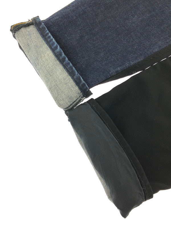 【中古品】【メンズ】 EYE JUNYA WATANABE COMME DES GARCONS WP-P039 2015AW COTTON DENIM x WOOL DOESKIN PANTS 151-260409-rt-14-tag サイズ:L カラー:インディゴ/ブラック 万代Net店