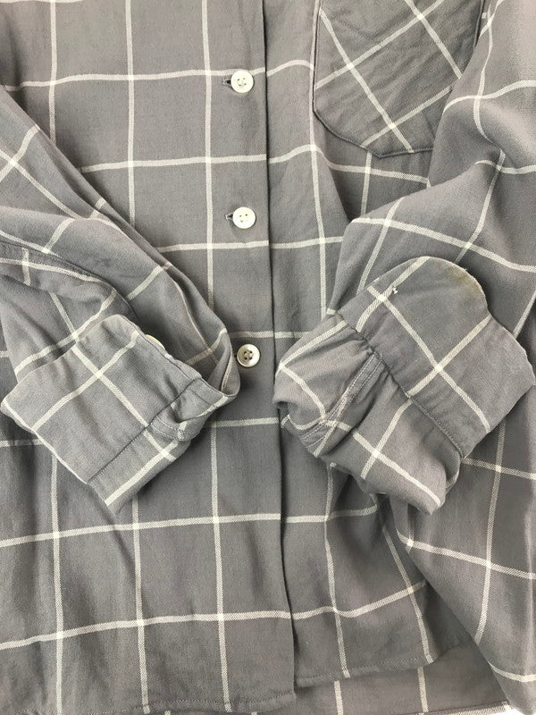 【中古品】【メンズ】 GAME AND LAKE ゲーム・アンド・レイク 40~50's CHECK OPEN-COLLAR RAYON L/S SHIRT 40~50年代 チェック オープンカラー レーヨンシャツ 146-260408-rt-12-tag サイズ:16 カラー:ライトグレー 万代Net店