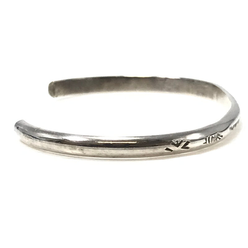 【現状渡し品】【メンズ】 NAVAJO ナバホ族 STERLING スタンプワーク バングル アクセサリー 191-260624-na-09-tagh カラー:シルバー 万代Net店