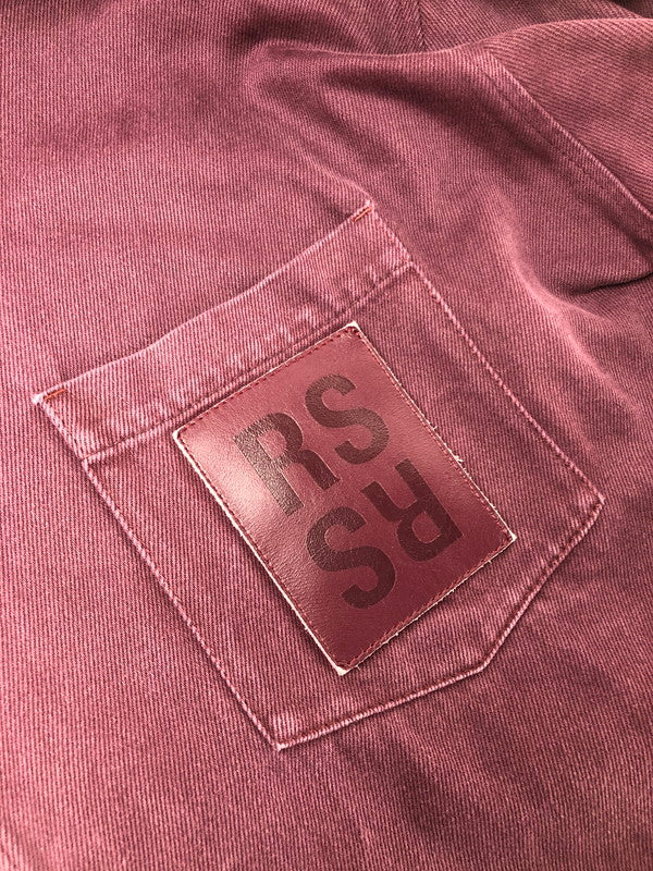 【中古品】【メンズ】 RAF SIMONS ラフシモンズ 22SS BIG FIT DENIM SHIRT 221-M243 国内正規 ビッグ フィット デニムシャツ トップス 141-260411-rt-12-tag カラー:バーガンディー 万代Net店