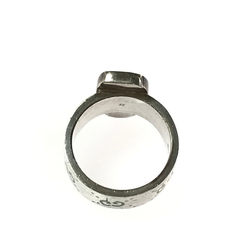 【中古品】【メンズ】 GUCCI グッチSV925 GG GHOST PINEAPPLE RING ゴースト パイナップル リング 指輪 アクセサリー 182-260418-na-04-tagh カラー:シルバー 万代Net店