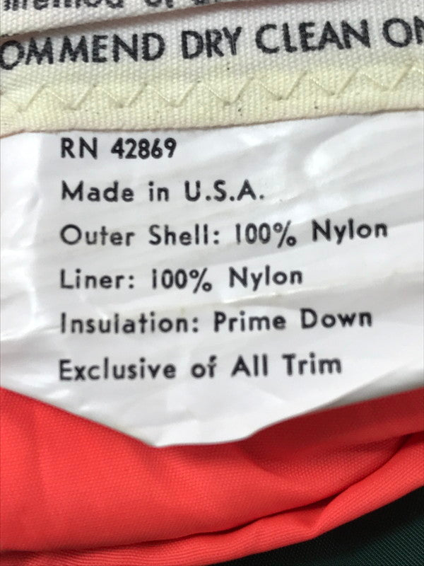 【現状渡し品】【メンズ】 USED REVERSIBLE DOWN VEST TALON リバーシブル ダウンベスト アウター 146-260916-na-19-tagh サイズ:サイズ不明 下記参照 カラー:グリーン/オレンジ 万代Net店