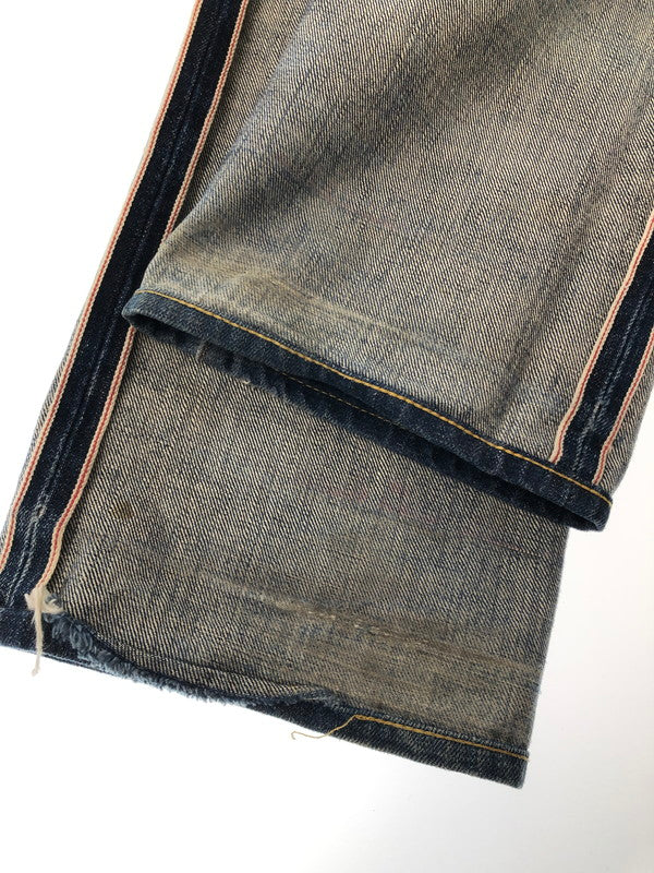 【ジャンク品】【メンズ】 RRL BUTTON-FLY DENIM PANTS ボタンフライデニムパンツ ジーンズ ボトムス 156-260528-ki-18-tagh サイズ:W30 L32 カラー:インディゴ 万代Net店