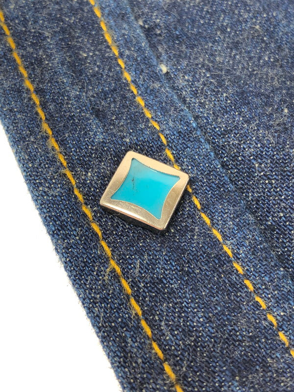 【中古品】【メンズ】 RED MOON レッドムーン TURQUOISE BUTTON DENIM WESTERN SHIRT ターコイズボタン デニムウエスタンシャツ 145-260426-rt-06-tagh サイズ:2 カラー:インディゴ 万代Net店
