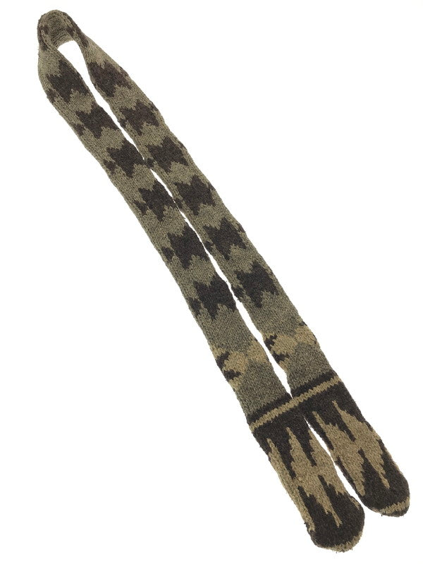 【中古品】【メンズ】 RRL WOOL&SILK ダブルアールエル ウール&シルク NATIVE PATTERN SHAWL COLLAR HAND KNIT コンチョボタン ネイティブ パターン ショールカーラ ニット 145-260425-rt-12-tagh サイズ:M カラー:ブラウン系 万代Net店