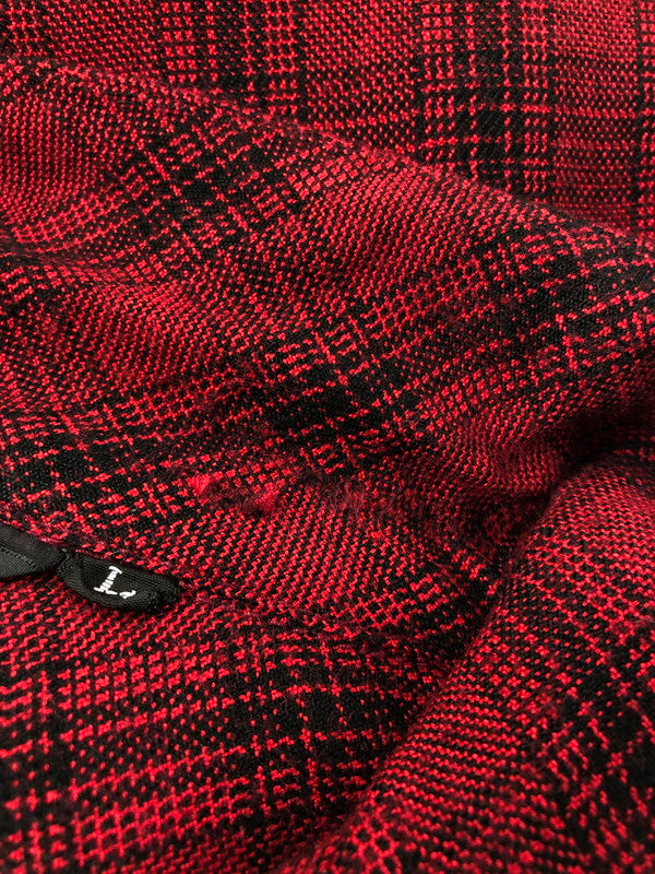 【中古品】【メンズ】 WEST RIDE ウエストライド L/S CHECK OPEN COLLAR SHIRT チェック オープン カラー シャツ 長袖シャツ 145-260518-na-14-tagh サイズ:L カラー:レッド系 万代Net店