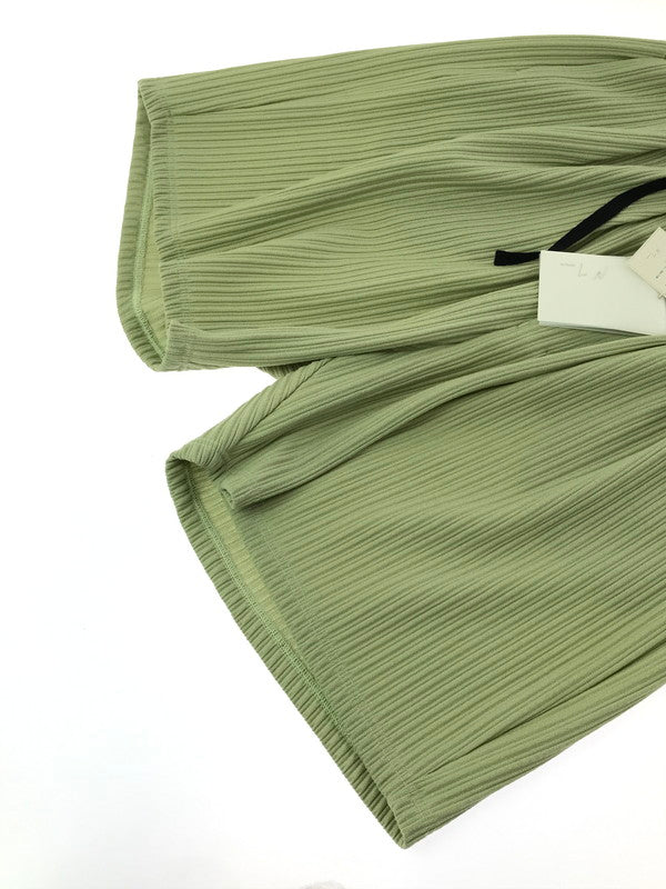 【中古美品】【メンズ】 ANCELLM アンセルム WRINKLED STRIPE TUCK SHORT PANTS ANC-PT125 リンクレッド ストライプ タック ショートパンツ ボトムス 151-260603-rt-01-tagh サイズ:1 カラー:グリーン系 万代Net店