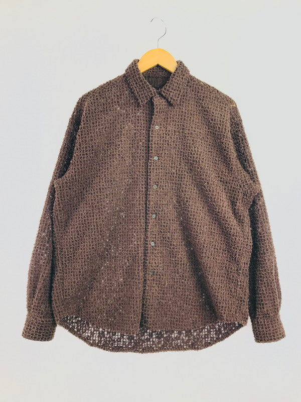 中古美品】【メンズ】 JUHA ユハ 10230703-2 26SS FEATHER LACE SHIRT