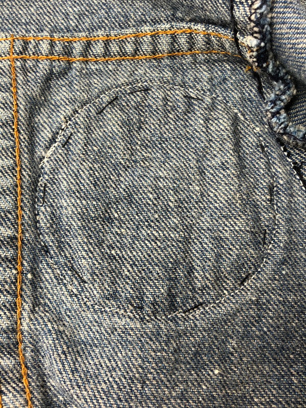 【現状渡し品】【メンズ】 LEVI'S リーバイス 70'S-80'S WAPPEN DENIM JACKET オレンジタブ 70年代-80年代 ワッペン デニムジャケット ライトアウター 146-260519-na-09-tagh サイズ:L カラー:インディゴ 万代Net店