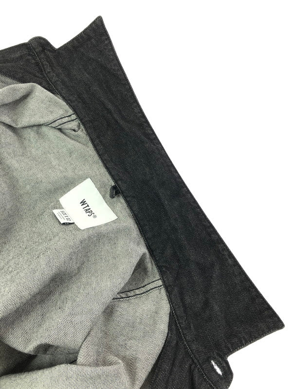 【中古品】【メンズ】 WTAPS ダブルタップス 23SS CBW LS COTTON DENIM 231BRDT-SHM01 デニム シャツ ジャケット ライトアウター 142-260519-na-13-tagh サイズ:2 カラー:ブラック 万代Net店