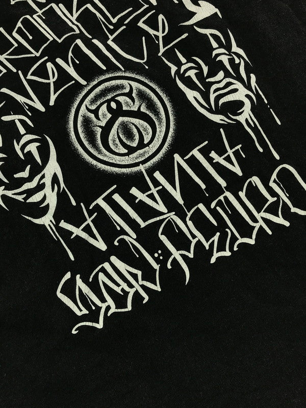 【現状渡し品】【メンズ】 STUSSY ステューシー × MR.CARTOON ミスターカートゥーン 00'S WORLD TOUR TEE 00年代 ワールドツアー Tシャツ 半袖Tシャツ 142-260531-na-04-tagh サイズ:M カラー:ブラック 万代Net店