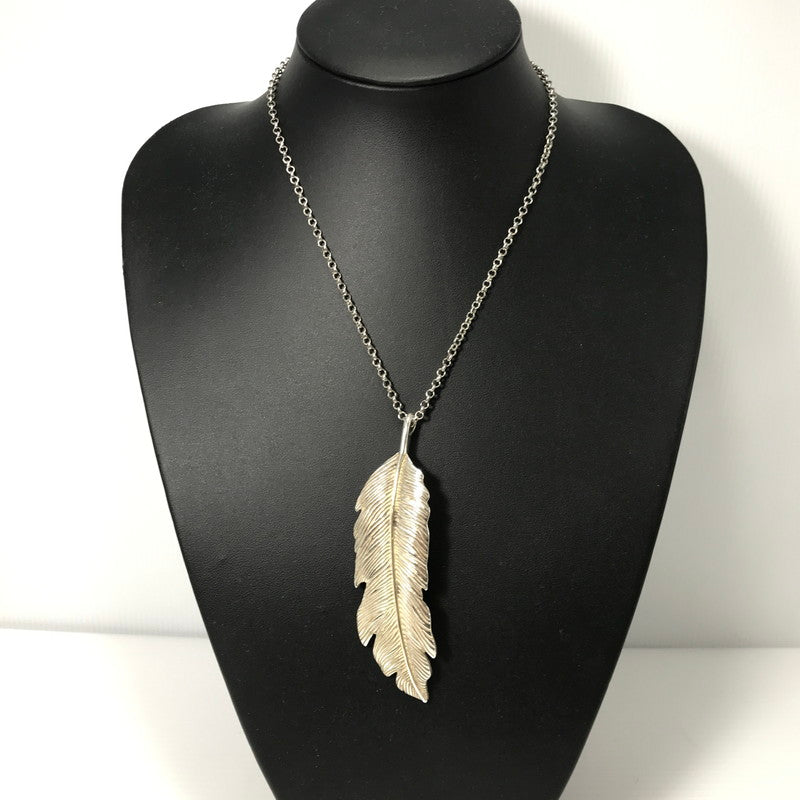 【中古品】【メンズ】 USED FEATHER PENDANT TOP フェザー ペンダントトップ アクセサリー 193-260627-na-13-tagh カラー:シルバー 万代Net店