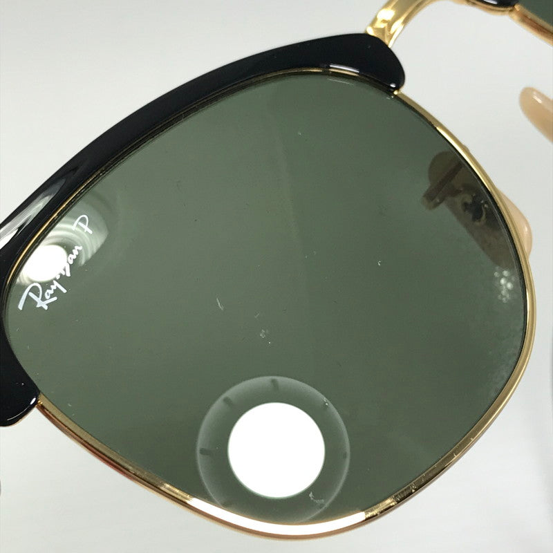 【中古品】【メンズ】 RAY-BAN レイバン CLUBMASTER METAL RB3716 クラブマスター メタル サングラス アイウェア アクセサリー 203-260608-na-04-tagh サイズ:51ロ21 145 カラー:ブラック/ゴールド 万代Net店