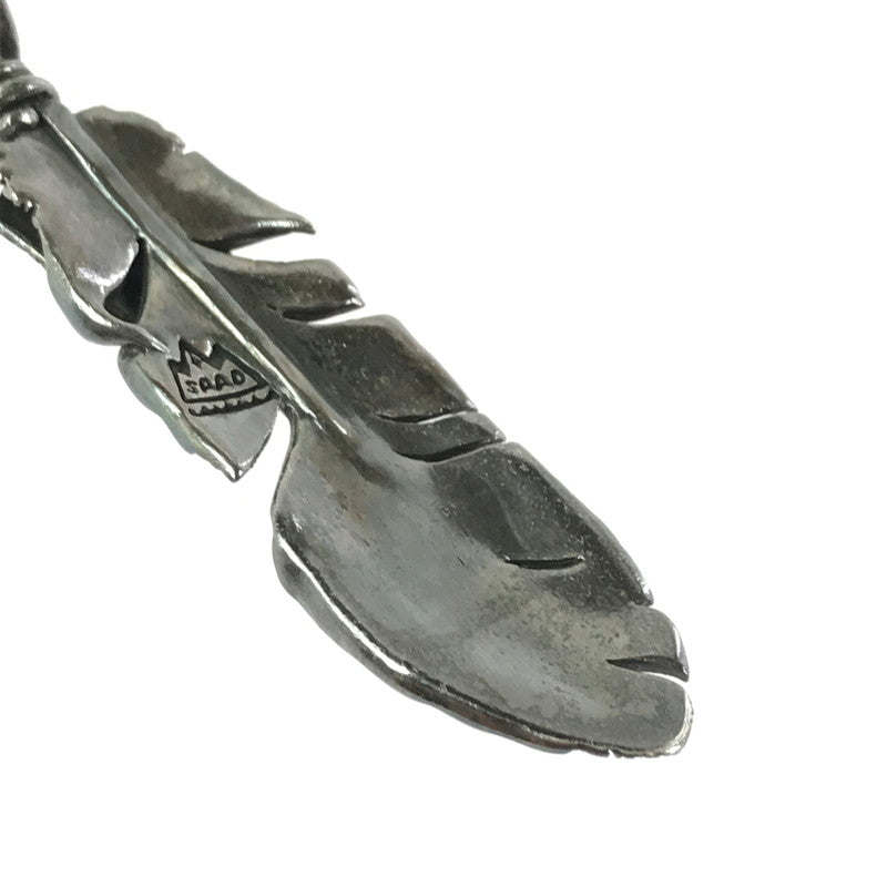 【現状渡し品】【メンズ】 SAAD サード ARABESQUE SUN SYMBOL FEATHER TOP アラベスク サンシンボル フェザー トップ アクセサリー 191-260601-na-08-tagh カラー:シルバー系(変色有) 万代Net店