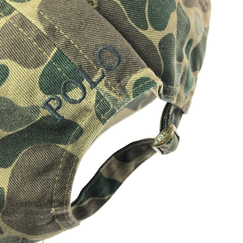 【中古美品】【メンズ】 POLO RALPH LAUREN ポロ ラルフローレン BASEBALL CAP ベースボール キャップ 帽子 185-260620-na-05-tagh サイズ:ONE SIZE カラー:カモ 万代Net店