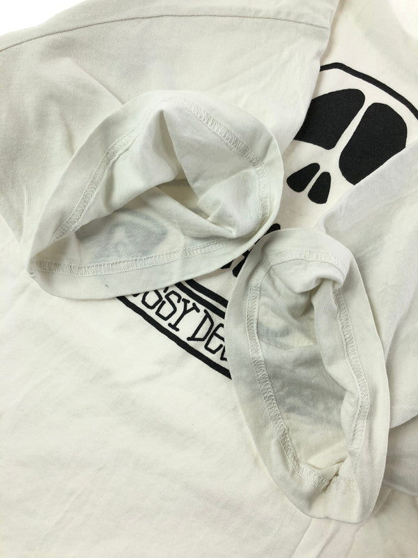 【中古品】【メンズ】 STUSSY ステューシー SKULL WING TEE スカル ウィング Tシャツ USA製 トップス 142-260611-rt-22-tagh サイズ:L カラー:ホワイト 万代Net店