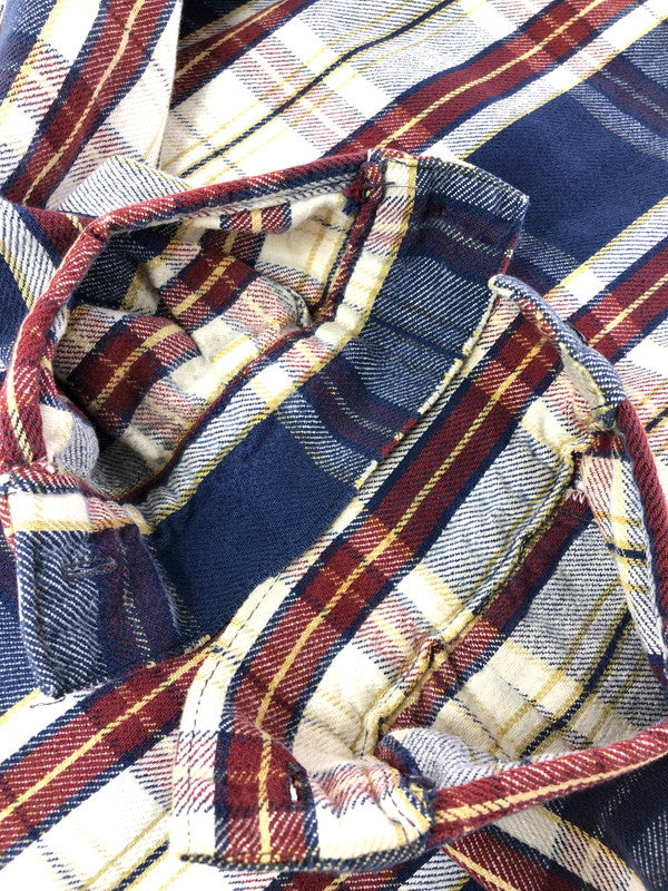 【中古品】【メンズ】 FIVE BROTHER ファイブ ブラザーズ 70~80's LS FLANNEL SHIRT 70~80年代 ロングスリーブ フランネル シャツ USA製 トップス 146-260611-rt-14-tagh サイズ:L カラー:ネイビー 万代Net店