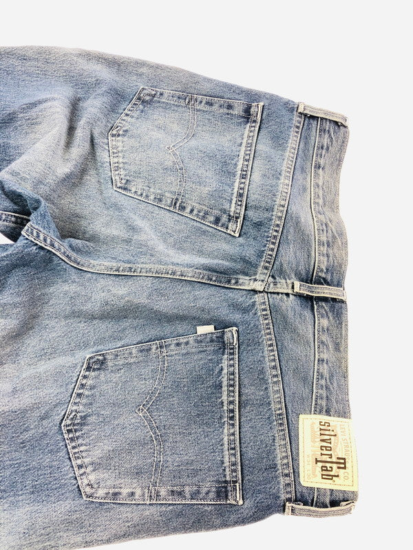 【中古品】【メンズ】 LEVI'S リーバイス SILVER TAB シルバータブ LOOSE FIT DENIM PANTS ルーズフィット デニムパンツ ジーンズ ボトムス 158-260703-YY-09-tagh サイズ:W34 カラー:ブルー 万代Net店