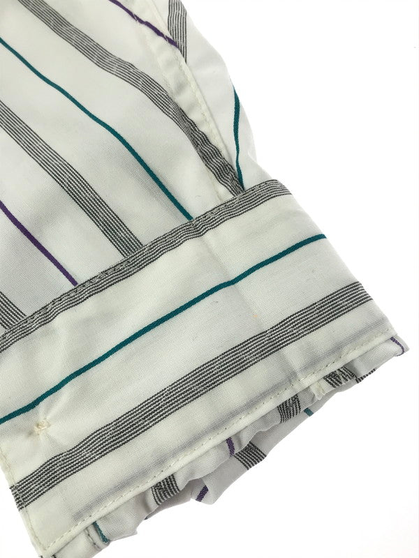 【中古品】【メンズ】 SILLAGE シアージ L/S PULLOVER STRIPE LONG SHIRT プルオーバー ストライプ ロングシャツ 長袖シャツ 140-260629-na-09-tagh サイズ:F カラー:ホワイト系 万代Net店