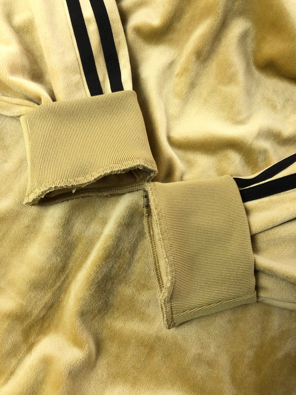 【中古品】【メンズ】 ADIDAS アディダス VELOUR TRACK JACKET ベロア トラック ジャケット ライトアウター 148-260702-rt-19-tag サイズ:XS カラー:イエロー系 万代Net店