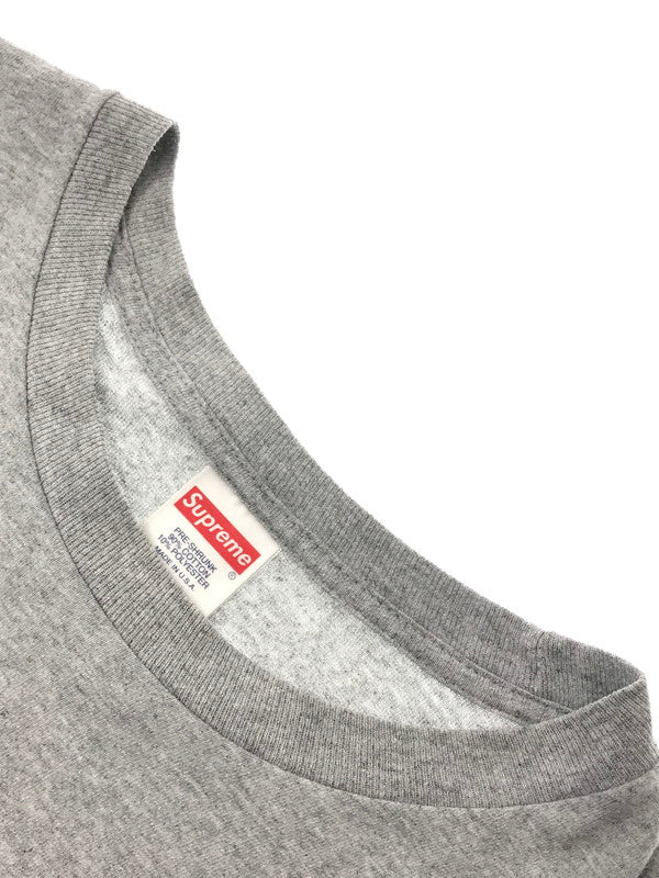 【中古品】【メンズ】 SUPREME シュプリーム 17AW ARABIC LOGO L/S TEE アラビック ロゴ ロング スリーブ Tシャツ 長袖Tシャツ トップス 149-260701-rt-06-tag サイズ:L カラー:グレー 万代Net店