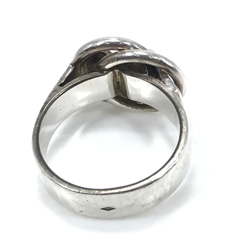 【中古品】【メンズ】 HERMES エルメス SV925 DEUX ANNEAUX RING ドゥザノー リング 指輪 アクセサリー 192-260630-na-01-tagh サイズ:55 カラー:シルバー 万代Net店