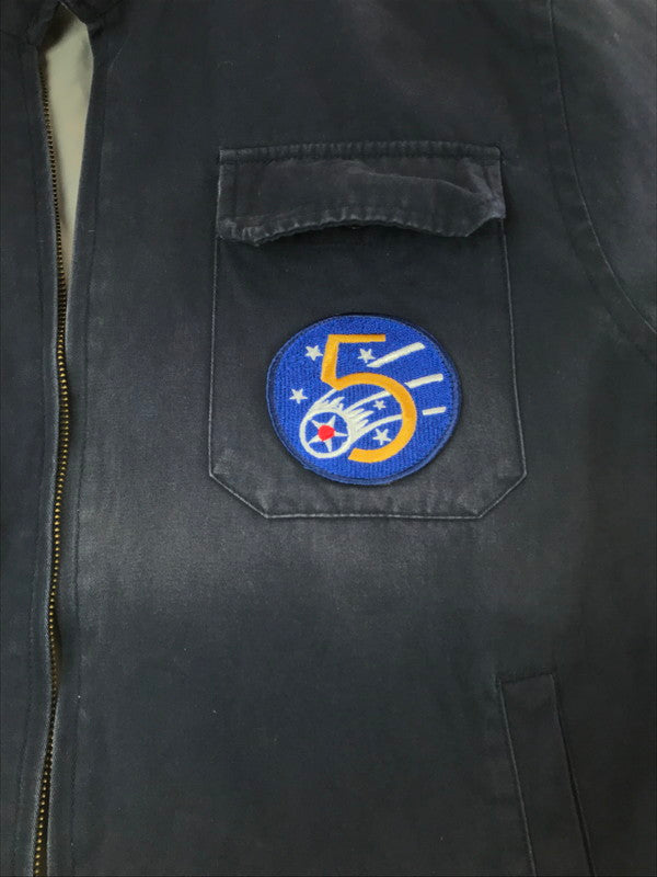 【現状渡し品】【メンズ】 HOUSTON ヒューストン COTTON TWILL TOUR JACKET 50605 コットン ツイル ツアー ジャケット ライトアウター 145-260718-rt-14-tagh サイズ:XL カラー:ネイビー 万代Net店