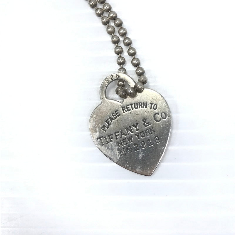 【中古品】【レディース】 OLD TIFFANY & CO オールドティファニー VINTAGE HEART TAG BALL CHAIN NECKLACE M02913 ハートタグ ボールチェーンネックレス 182-260721-YY-14-tagh カラー:シルバー 万代Net店