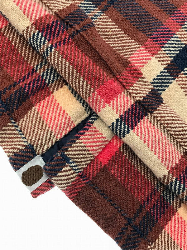 【中古品】【メンズ】 A BATHING APE ア ベイシング エイプ ELBOW PATCH FLANNEL SHIRT 1870-131-064 エルボー パッチ フランネル シャツ トップス 142-260801-rt-16-tagh サイズ:L カラー:レッド 万代Net店