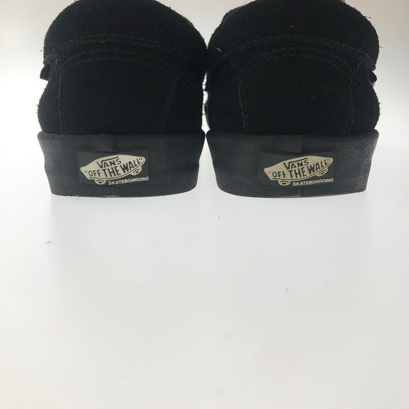 【中古品】【メンズ】 VANS SKATEBOARDING バンズ スケートボーディング SUEDE SLIP ON BLACK スエード スリッポン スニーカー 靴 162-260805-rt-29-tagh サイズ:26cm US8 カラー:ブラック 万代Net店