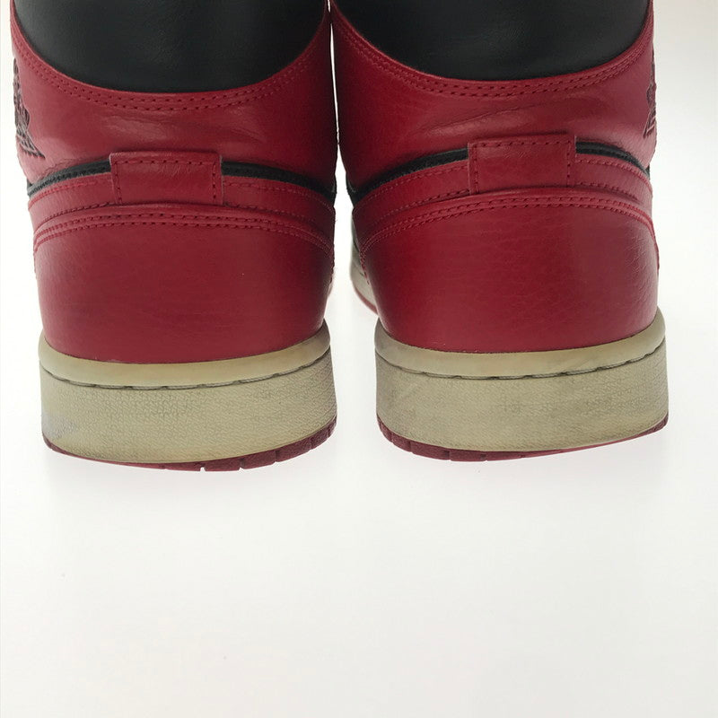 【中古品】【メンズ】 NIKE ナイキ AIR JORDAN 1 MID BRED RED 554724-074 エア ジョーダン ワン ミッド ブレッド スニーカー 靴 160-260805-rt-22-tagh サイズ:28cm US10 カラー:BLACK/GYM RED-WHITE 万代Net店