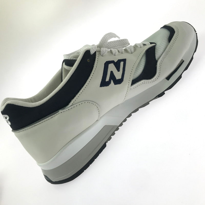【中古品】【メンズ】 NEW BALANCE ニューバランス SNEAKERS 1500 WHITE NAVY M1500WWN 英国製 スニーカー 靴 162-260812-rt-25-tagh サイズ:US10D カラー:ホワイト 万代Net店