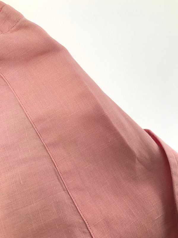 【中古品】【メンズ】 POLO BY RALPH LAUREN ポロバイラルフローレン CALDWELL SILK&LINEN OPEN COLLAR L/S SHIRT ロングスリーブ シャツ トップス 146-260814-rt-04-tagh サイズ:S カラー:ピンク 万代Net店