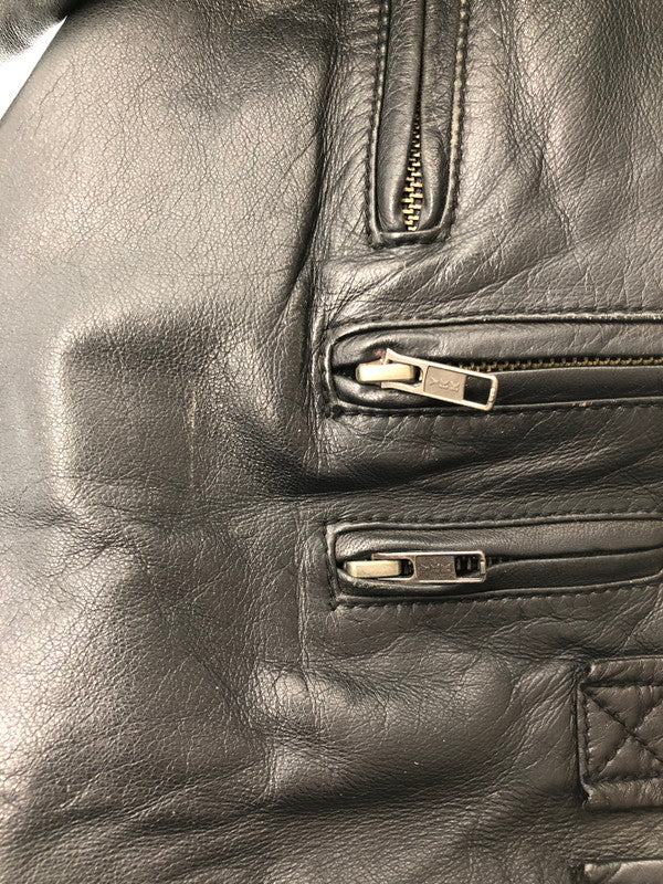 【現状渡し品】【メンズ】 JACK ROSE ジャック ローズ SHEEP SKIN RIDERS 273502 シープ スキン ライダース ライトアウター 147-260815-rt-18-tagh サイズ:3 カラー:ブラック 万代Net店