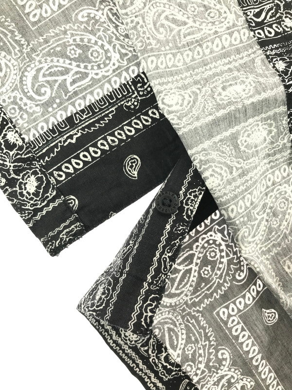 【中古品】【メンズ】 HARLEY DAVIDSON ハーレーダビッドソン BANDANA SHIRT BLACK WHITE 96861-23VM バンダナ シャツ 半袖シャツ トップス 145-260819-rt-14-tag サイズ:M カラー:ブラック 万代Net店