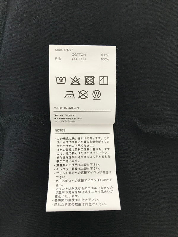 【中古品】【メンズ】 NEIGHBORHOOD ネイバーフッド 20SS 201UNNH-CSM04 BD C-CREW . 3Q ラグラン スリーブ 7分丈 カットソー トップス 142-260829-rt-37-tagh サイズ:S カラー:ブラック 万代Net店