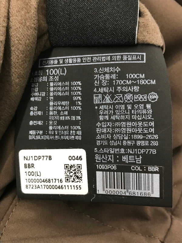 【中古品】【メンズ】 THE NORTH FACE ザ・ノースフェイス BE BETTER DOWN JACKET NJ1DP77B ビーベター ダウンジャケット フリースジャケット リバーシブル アウター 144-260915-na-06-tagh サイズ:L/100 カラー:ブラウン/アイボリー 万代Net店
