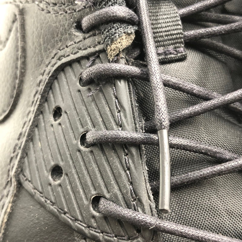 【中古品】【メンズ】 NIKE ナイキ AIR MAX 90 LTR BLACK CZ5594-001 エア マックス レザー スニーカー 靴 160-260919-rt-16-tagh サイズ:26.5cm US8.5 カラー:BLACK/BLACK-BLACK 万代Net店