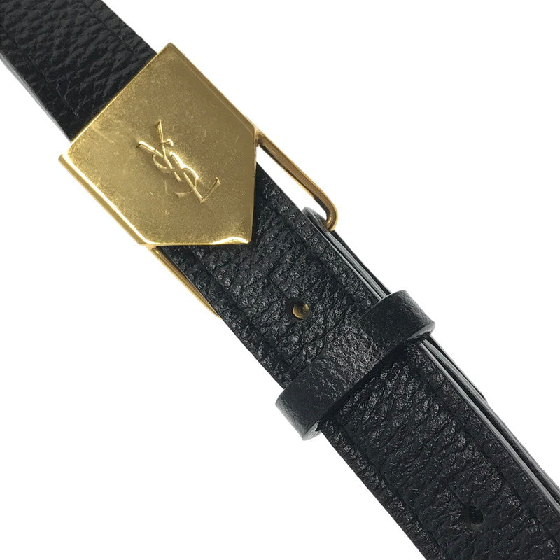 【中古品】【レディース】 YVES SAINT LAURENT イヴ・サンローラン CASSANDRA SHOULDER BAG カサンドラショルダーバッグ カバン 180-260923-rt-13-tagh カラー:ブラック 万代Net店