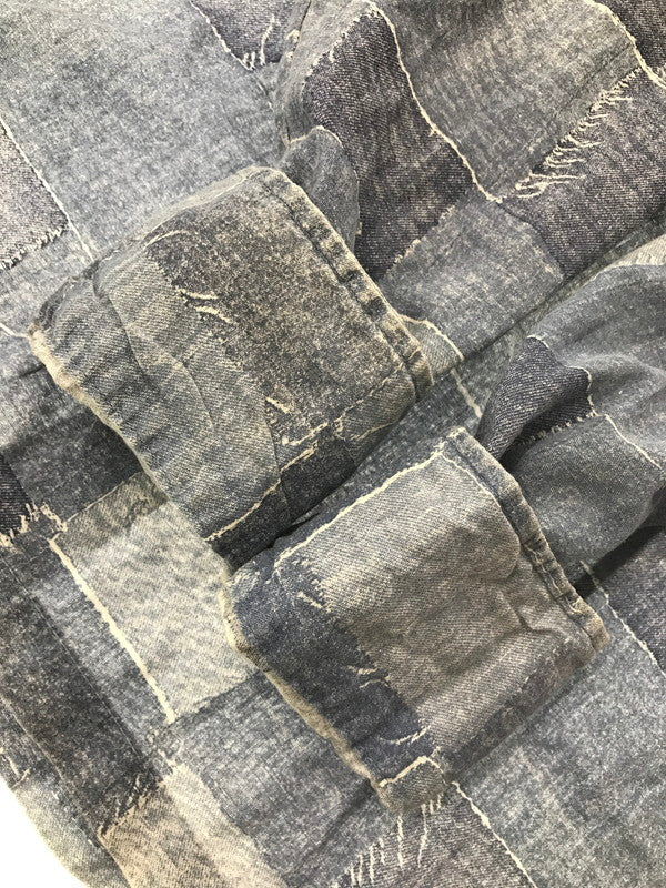 【中古品】【メンズ】 SEARS シアーズ HANDS OFF 70's PATCHWORK PRINT LS SHIRT 70年代 パッチーワーク プリント ロングスリーブ シャツ トップス 146-260924-rt-30-tagh サイズ:M カラー:ブルー 万代Net店