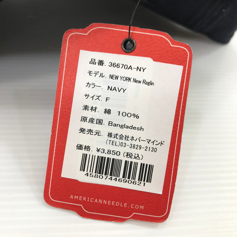 【中古美品】【メンズ】 AMERICAN NEEDLE アメリカンニードル NYC CAP ロゴ キャップ 帽子 185-260925-na-49-tagh カラー:ネイビー 万代Net店