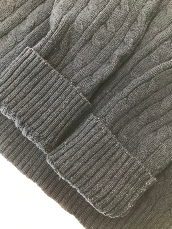 【中古品】【レディース】 POLO RALPH LAUREN ポロ・ラルフローレン CABLE KNIT CARDIGAN 323572625001 ケーブル ニット カーディガン 168-260926-na-11-tagh サイズ:L カラー:ネイビー 万代Net店