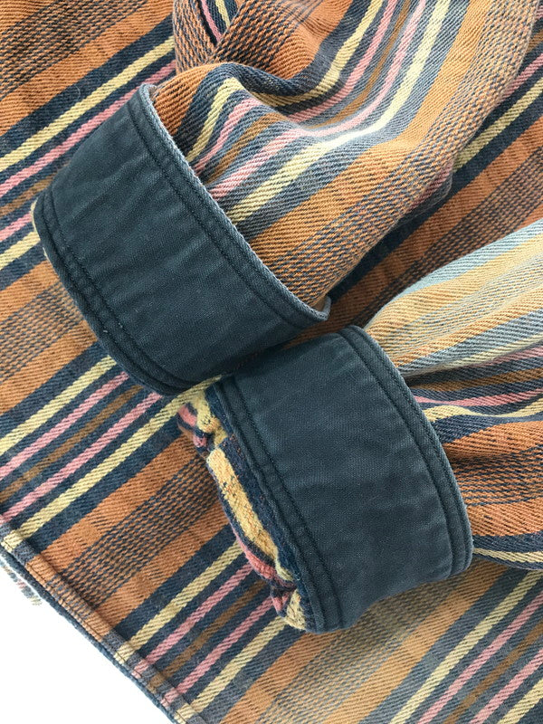 【現状渡し品】【メンズ】 DELUXEWARE デラックスウエア OLD MADE L/S FLANNEL SHIRT フランネルシャツ 長袖シャツ 145-261005-na-06-tagh サイズ:サイズ表記なし 下記参照 カラー:オレンジ系 万代Net店