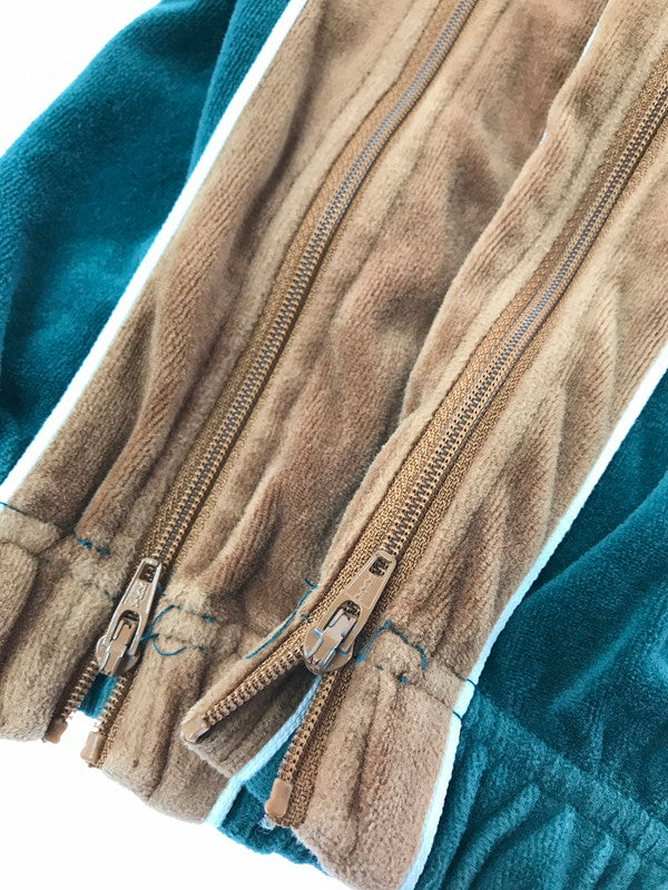 【現状渡し品】【メンズ】 KEBOZ ケボズ VELOUR TRACK PANTS ベロア トラック パンツ 153-261010-ty-19-tagh サイズ:L カラー:グリーン 万代Net店