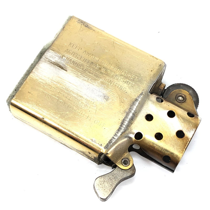 【中古品】【メンズ】 ZIPPO ジッポ BRASS OIL LIGHTER 1989年製 ブラス オイル ライター 喫煙具 206-261030-rt-15-tagh カラー:ゴールド 万代Net店