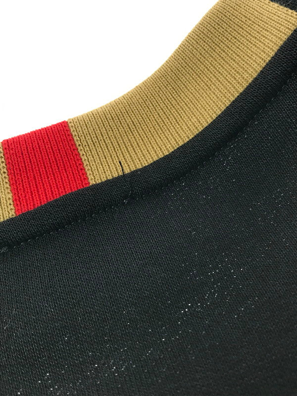 【中古品】【メンズ】 BURBERRY バーバリー ICON STRIPE COLLAR COTTON SWEATSHIRT 8091047 アイコン ストライプ カラー スウェットシャツ トレーナー 141-261019-na-14-tagh サイズ:L カラー:ブラック 万代Net店