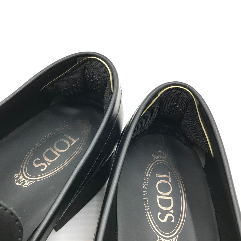 【中古品】【メンズ】 TOD'S トッズ LEATHER LOAFER レザー ローファー 靴 164-261018-na-16-tagh サイズ:10 カラー:BLACK 万代Net店