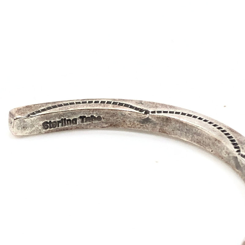【中古品】【メンズ】 NAVAJO ELAINE TAHE作 ナバホ イレーヌ タヒ STERLING STAMP WORK BANGLE スターリング スタンプ ワーク バングル アクセサリー 191-261030-rt-08-tagh カラー:シルバー 万代Net店