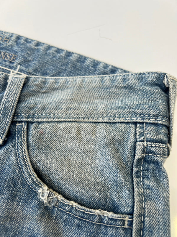 【中古品】【メンズ】 VANQUISH ヴァンキッシュ × MURDER LICENSE マーダーライセンス 110-131-2013-001 CRASH DENIM PANTS クラッシュ デニムパンツ ボトムス 158-261002-AS-51-hon カラー:ブルー 万代Net店